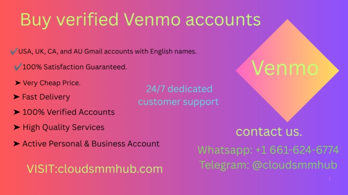Buy verified Venmo accounts