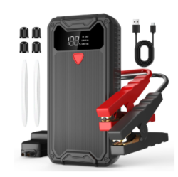 Jump Starter Power Pack, 6000A Car Battery Booster (10L Gas/8.5L Diesel) 12V Portable Car Jump S ...