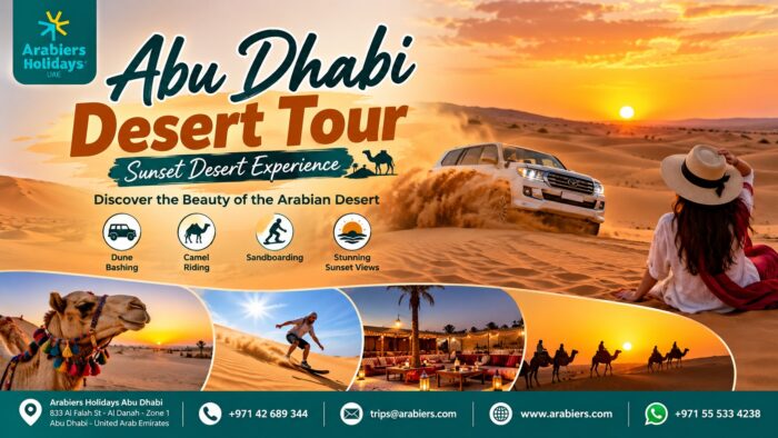 Abu Dhabi Desert Tour – Sunset Desert Experience | Arabiers