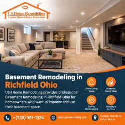 Basement Remodeling in Richfield Ohio | USH Home Remodeling