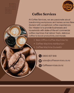 Coffee Machine Dunedin for Offices Cafes and Commercial Businesses