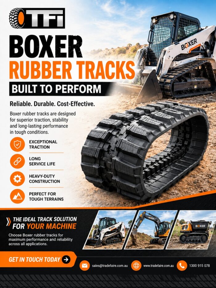 Boxer Rubber Tracks for Compact Machinery and Equipment