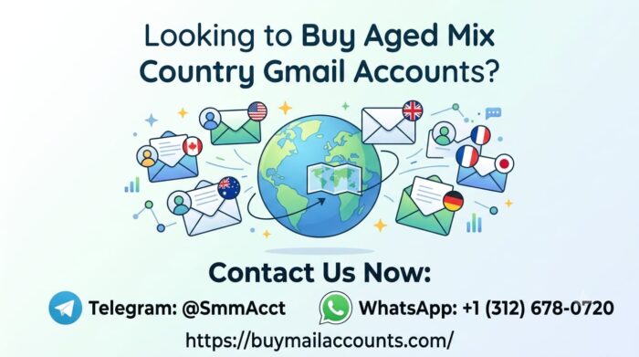 Buy Aged Mix Country Gmail Accounts – Trusted Source for Quality Aged Gmail