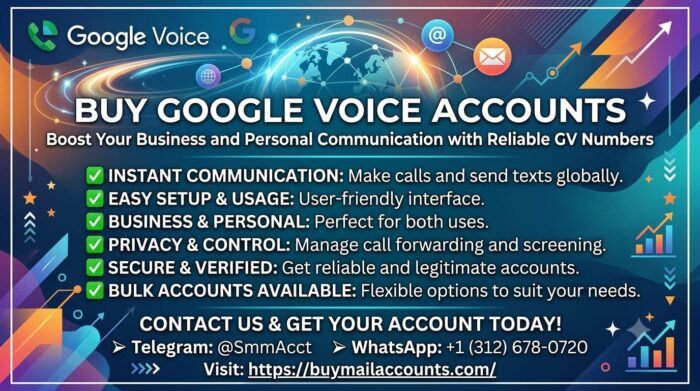 Buy Google Voice Accounts – Reliable Verified Numbers for Your Needs