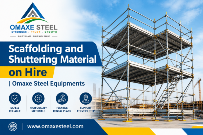 Scaffolding and Shuttering Material on Hire | Omaxe Steel Equipments