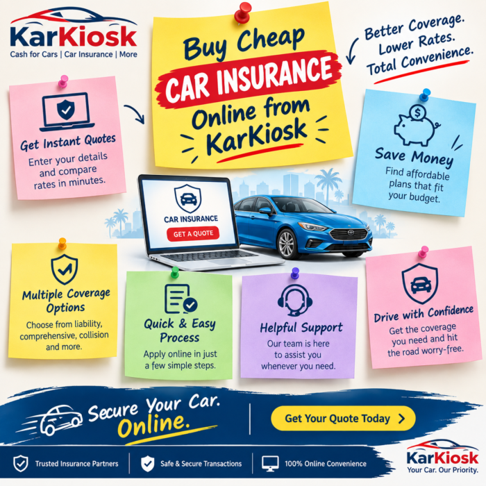 Buy Cheap Car Insurance Online from KarKiosk