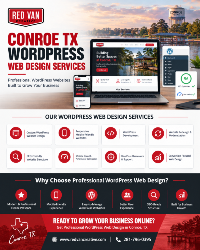Creative WordPress Web Design Services Conroe TX