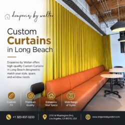 Custom Curtains in Long Beach | Draperies by Walter