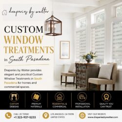 Custom Window Treatments in South Pasadena | Draperies by Walter
