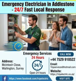 Emergency Electrician in Addlestone – 247 Fast Local Response