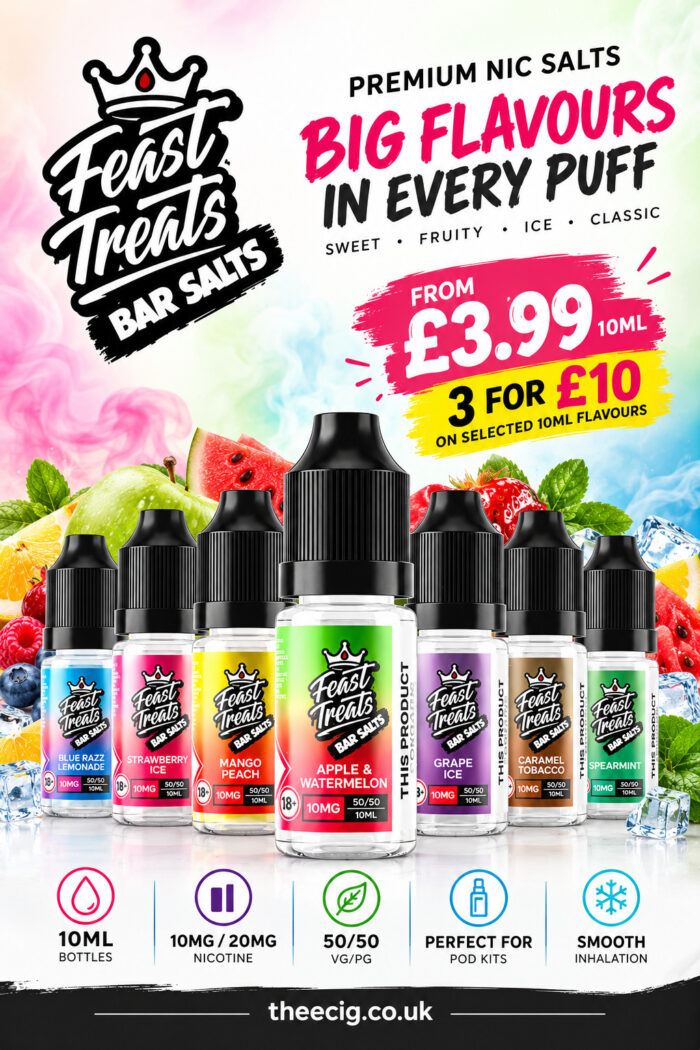 Feast Treats Bar Salts – Big Flavours from £3.99 3 for £10