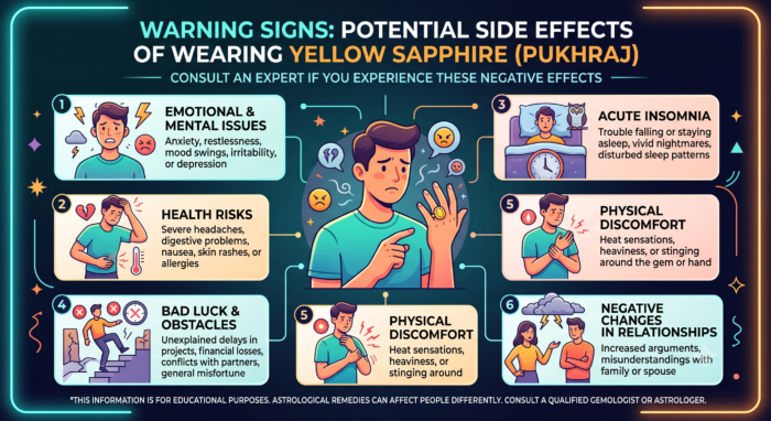 Side Effects of Wearing Yellow Sapphire: Key Warning Signs