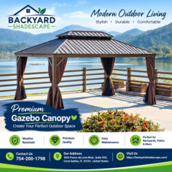 Hardtop Aluminum Gazebo for Outdoor Comfort