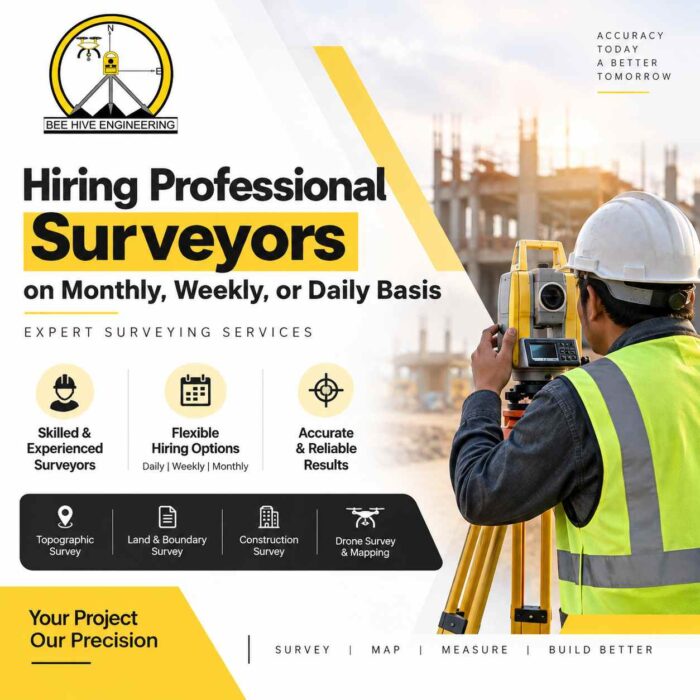 Hiring Professional Surveyors on Monthly, Weekly, or Daily Basis | Expert Surveying Services