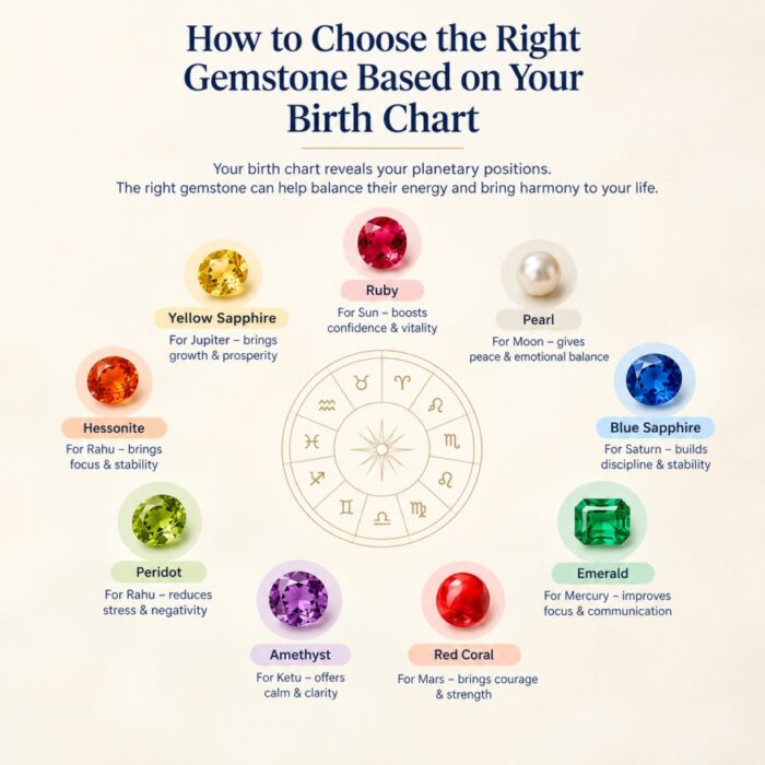 How to Choose the Right Gemstone Based on Your Birth Chart