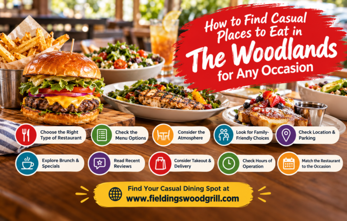 How to Find Casual Places to Eat in The Woodlands for Any Occasion
