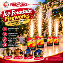 Ice Fountain Fireworks for Weddings, Birthdays and Parties