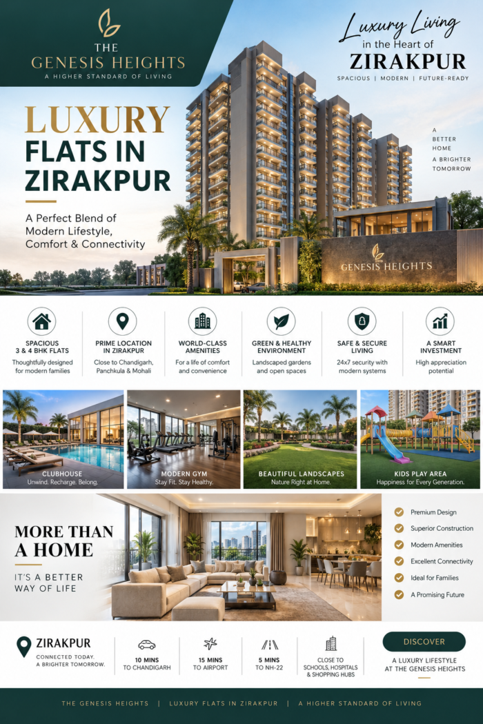 Why Choose Luxury Flats in Zirakpur for Your Next Home?