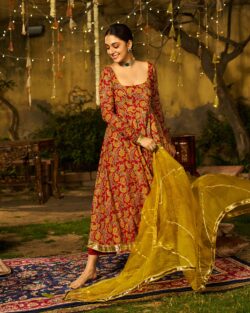 Buy Handblock Kurta Set for Women Online at Guleri
