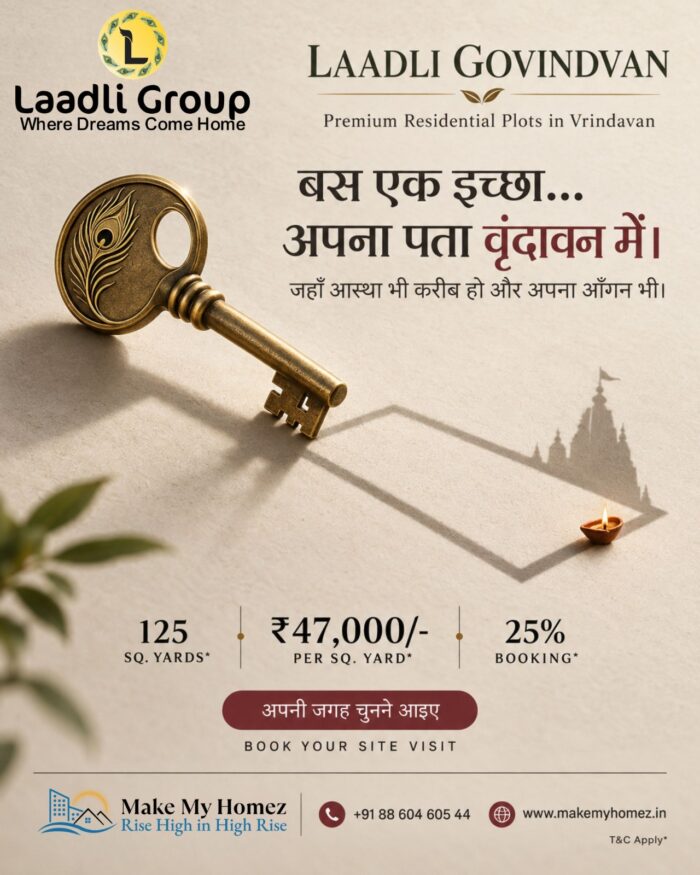 Premium Plots in Vrindavan – Laadli Govindvan Residential Plots