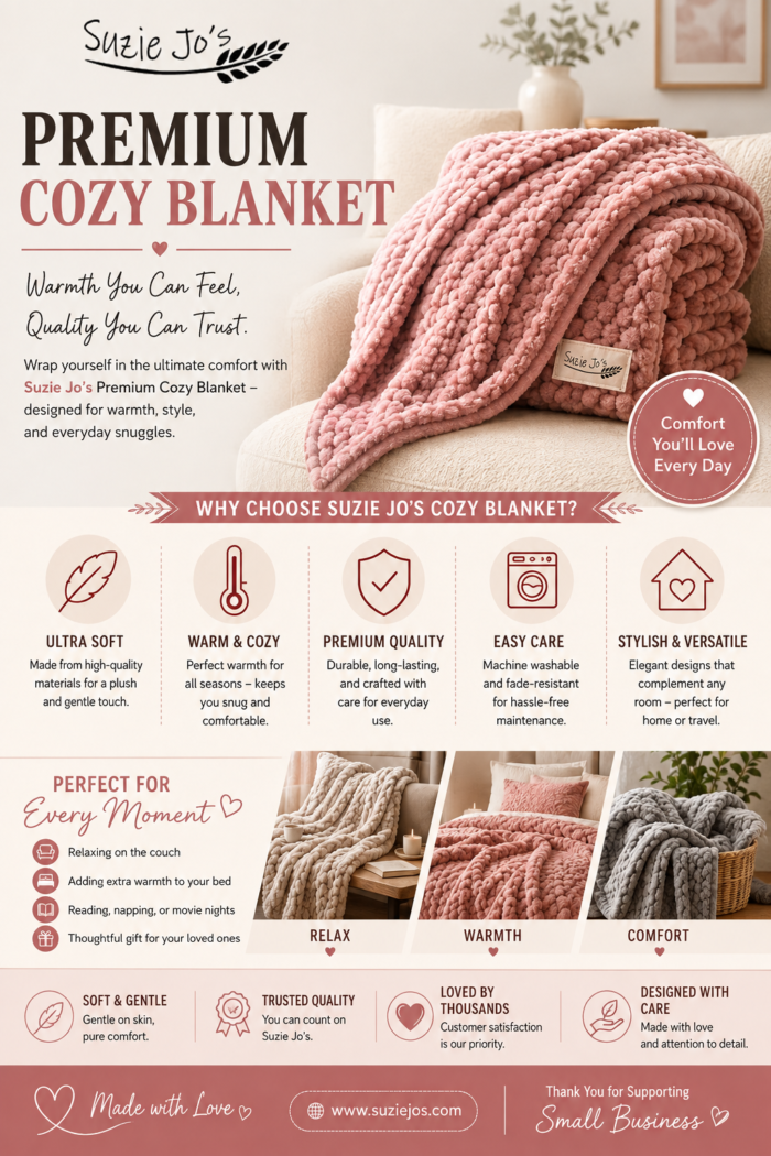 Premium cozy blanket for Soft Warmth and Relaxing Moments