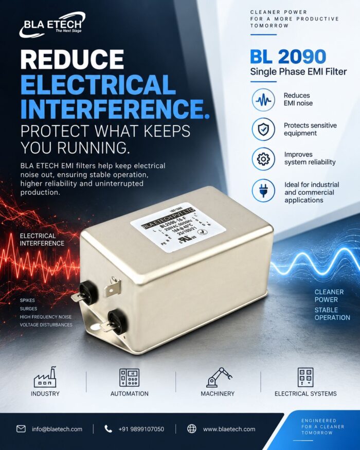 Prevent Electrical Interference with BL2090 Single Phase EMI Filter