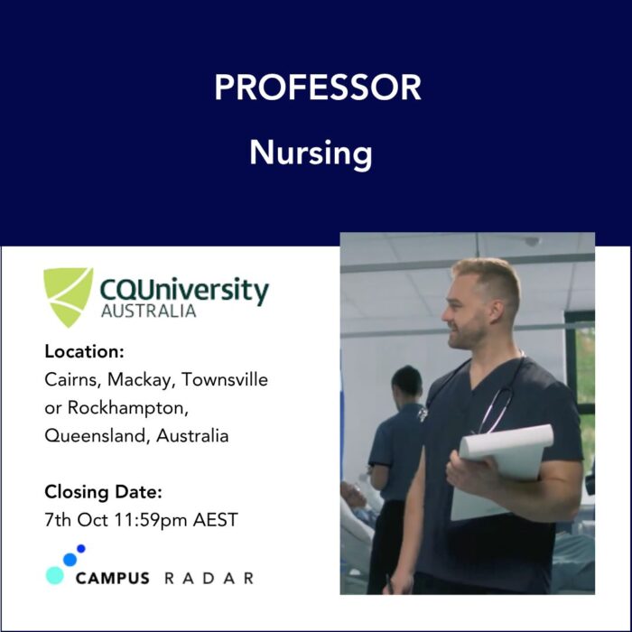 Professor of Nursing Careers Australia | CQUniversity Job Opportunity 2026