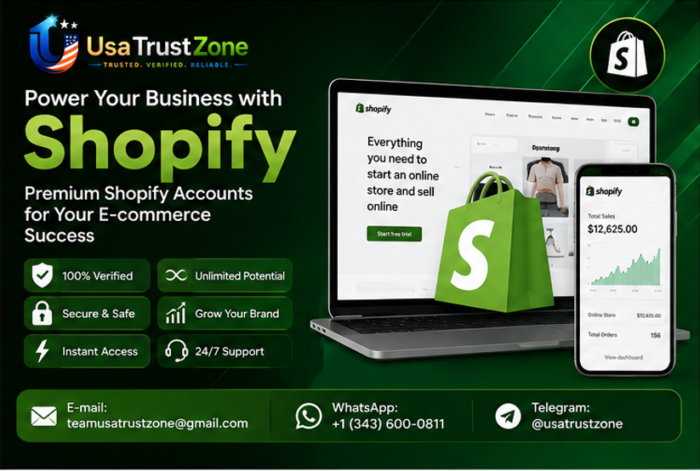 Top 10 Platforms to Buy Verified Shopify Accounts Online