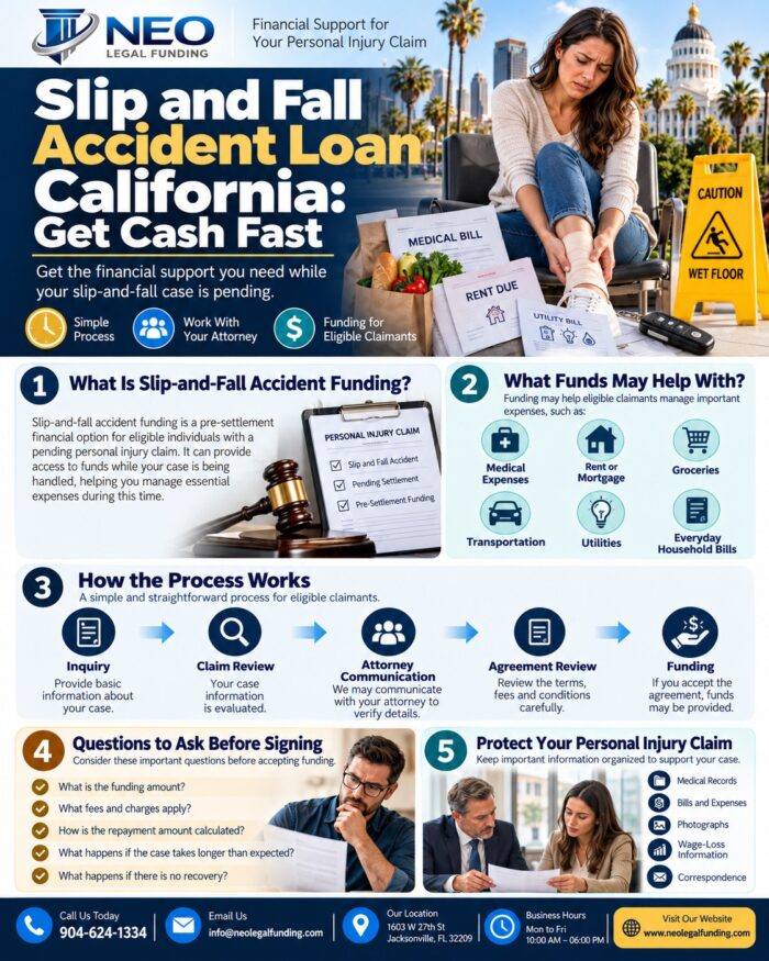 Slip and Fall Accident Loan California: Get Cash Fast