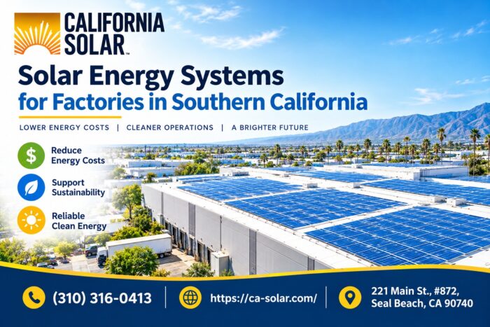 Solar Energy Systems for Factories in Southern California