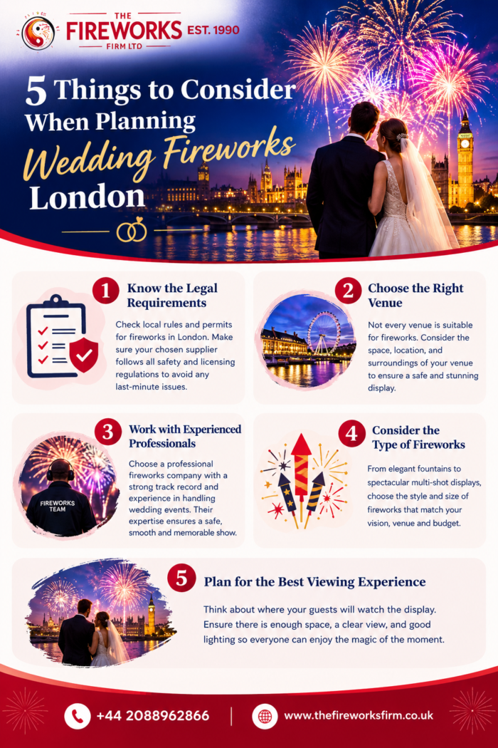 5 Things to Consider When Planning Wedding Fireworks London