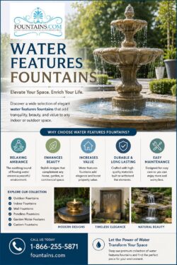 Choose Water Features Fountains to Enrich Your Environment