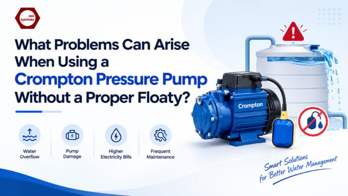 What Problems Can Arise When Using a Crompton Pressure Pump Without a Proper Floaty?