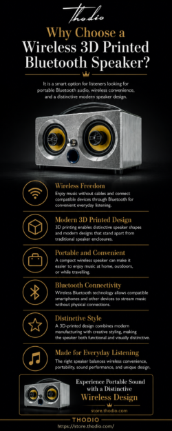 Why Choose a Wireless 3D-Printed Bluetooth Speaker?