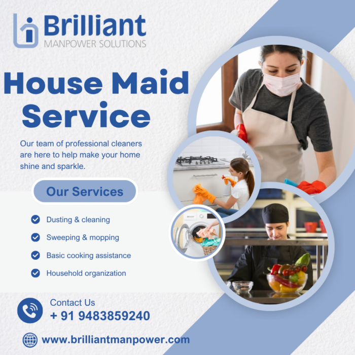 Expert Housemaid Services in Electronic City | Brilliant Manpower