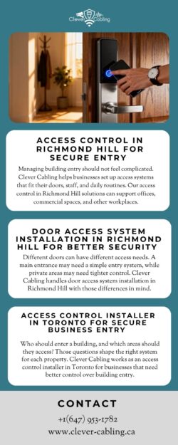 Door Access System Installation in Richmond Hill for Better Security