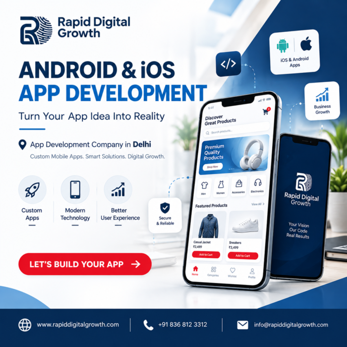 Rapid Digital Growth: Android & iOS App Development Company in Delhi