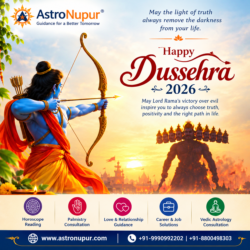 🏹 Happy Dussehra 2026 from AstroNupur! 🙏✨