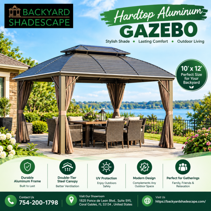 Upgrade Your Outdoor Space with a Hardtop Aluminum Gazebo