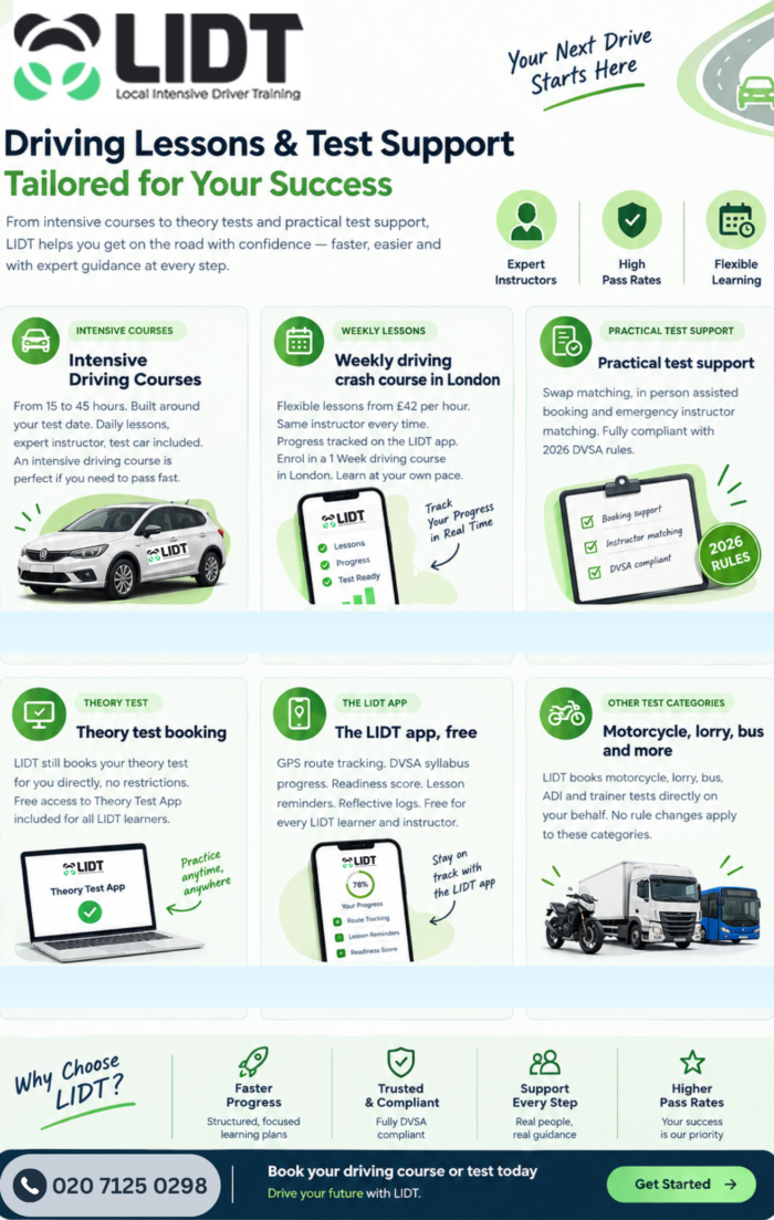 Book Your Driving Test with LIDT