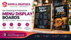 Boost Your Business with Menu Display Boards in London