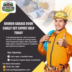 Broken Garage Door Cable? Get Expert Help Today