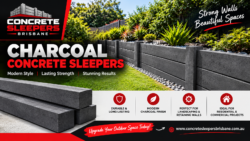 Charcoal Concrete Sleepers: Stylish and Durable Retaining Wall Solutions