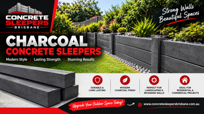 Charcoal Concrete Sleepers: Stylish and Durable Retaining Wall Solutions