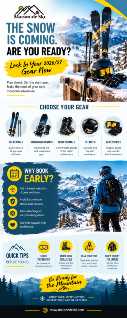 Colorado Ski Season is coming: Book Your Rental Gear Early