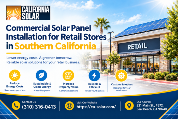 Commercial Solar Panel Installation for Retail Stores in Southern California