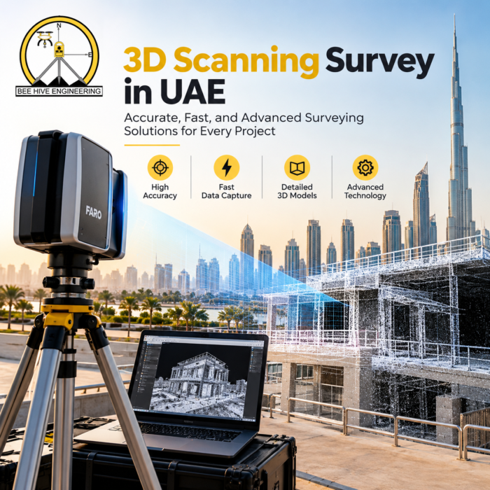 3D Scanning Survey in UAE – Accurate, Fast, and Advanced Surveying Solutions for Every Project