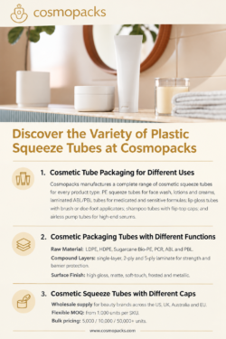 Discover the Variety of Plastic Squeeze Tubes at Cosmopacks