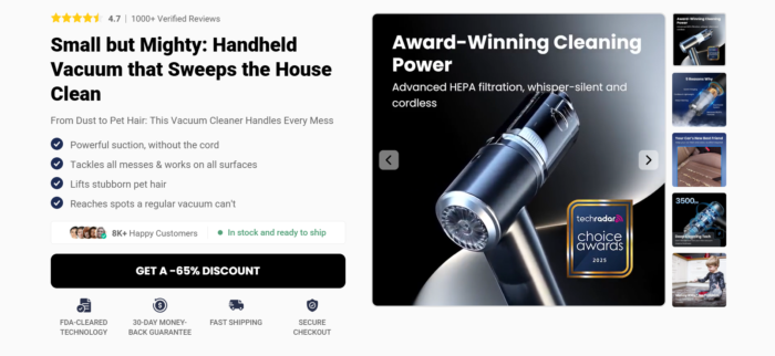 Dustaclean Handheld Vacuum Reviews