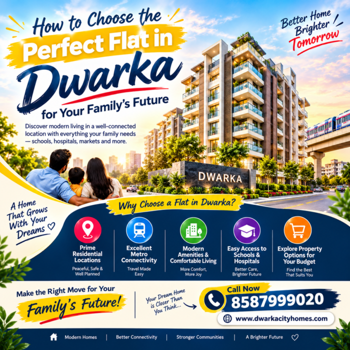 How to Choose the Perfect Flat in Dwarka for Your Family’s Future
